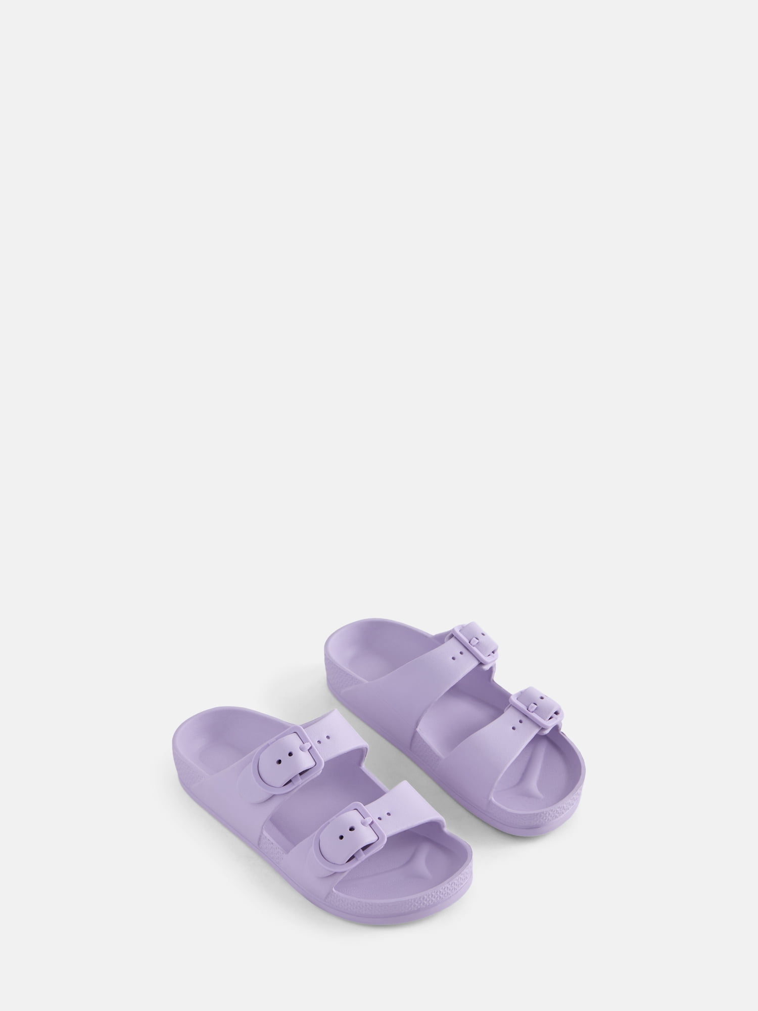 Wonder Nation Kids Two Buckle Footbed Slide Sandals