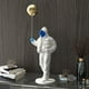 thumbnail image 5 of globo niño estatua lindo adorno estilo nórdico hombre abstracto estatuil embarcación de aterrizaje para gabinete de Azul Baoblaze Artesanía de personajes, 5 of 7