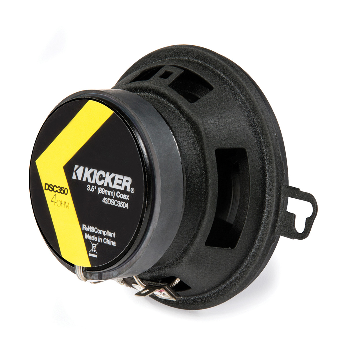 Kicker 3.5" 80 Watt 2-Way Car Audio Speakers DSC35 DS35 Coax, Set of 2 - image 2 of 8
