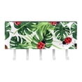 thumbnail image 2 of PhooArto Key Holder for Wall Decorative with 5 Key Hooks, Cute Ladybugs Palm Leaf Pattern Holders Wall Mount Organizer with Mail Key Rack, Self Adhesive, 2 of 7