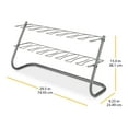 thumbnail image 2 of Whitmor Metal Boot Rack, Free-Standing, Space-Saving Organizer 4-Pair Capacity, Gunmetal Gray, 2 of 7