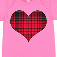 thumbnail image 4 of Inktastic Red Plaid Heart Boys or Girls Baby Bodysuit, 4 of 5