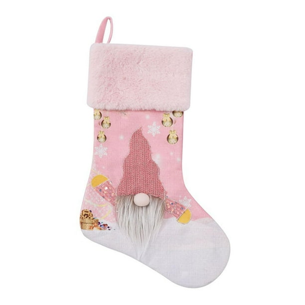 Calcetines de decoración navideña sin olor, fáciles de doblar para escaparates de tiendas y casas de campo. blanco