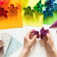 thumbnail image 4 of Uxcell 60 Sheets Origami Paper Double-Sided Square Mixed Color Fold Paper for Beginner Arts Crafts Project,5.9 x 5.9", 4 of 6