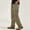 Khaki, variant on Riforla Mens Fashion Casual Loose Cotton Plus Size Pocket Lace up Elastic Waist Pants Trousers Khaki XL