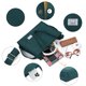 thumbnail image 3 of Bolso de mano Valleycomfy, vintage, casual, de pana para mujer, verde, 3 of 9