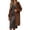 *Brown, variant on ClodeEU Women's Solid Color Long Plush Open Front Knit Cardigan ,Oversized Drop Shoulder Casual Fall Winter Jacket ,Women's Plus L