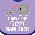 thumbnail image 4 of Inktastic Best Nani Ever Grandchild Boys or Girls Baby Bib, 4 of 4