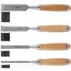 thumbnail image 1 of 4Pcs Chisels Set Sharp Chrome-Vanadium Steel Wood Carving with Beech Handles Ergonomic Tools, 1 of 5