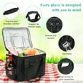 thumbnail image 6 of Tirrinia Large Insulated Cooler Bag for Men Women, Leakproof Thermal Lunch Bag Work School, Soft Lunch Cooler Tote with Shoulder Strap,24 Can Capacity, 6 of 8