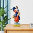 thumbnail image 2 of Blessed Mother Statue Color Painted Lady of Grace Resin Statue Altar Decor Blessed VirginMary Mother Sculpture, 2 of 5