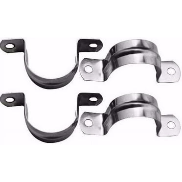 1" Heavy Duty Pipe Tube Conduit Steel Hanger U Strap Clamps Clip w/Screws (Pack of 4)