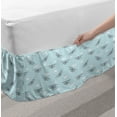 thumbnail image 2 of Airplane Bed Skirt, Old Aircraft Biplanes in Blue Sky Speedy Propellers Wings Retro Design, Elastic Bedskirt Dust Ruffle Wrap Around for Bedding Decor, 4 Sizes, Pale Blue Black White, by Ambesonne, 2 of 2