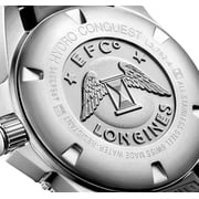 Longines Hydroconquest Rubber Strap Sunray Grey Dial Automatic Divers L3.781.4.76.9 300M Mens Watch