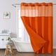 thumbnail image 4 of Cortina de ducha, cortinas opacas con diseño de estrella, lisa, doble anilla grande, reversible, para baños, de poliéster resistente., 4 of 5