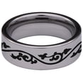 thumbnail image 4 of Chinese Hope Faith Love Tungsten Carbide Ring, 4 of 9
