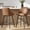 Brown, variant on Spruce & Spring Swivel Counter Stools Set of 2, Modern Faux Leather Bar Stools with Back and Arms, Diamond Stitch Upholstered Kitchen Island Chairs, Matte Black Metal Legs, Counter Height, Black