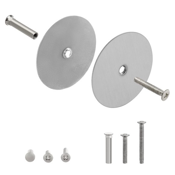 Placa Cubretaladros para Puerta Naubea 6,6 cm Níquel Satinado Cepillado