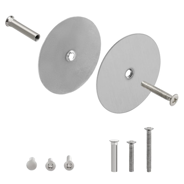 Placa Cubretaladros para Puerta Naubea 6,6 cm Níquel Satinado Cepillado