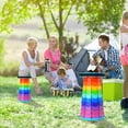 thumbnail image 2 of Tabouret Pliable Amélioré Épaissi, Tabouret Pliable Portable Tabouret Rétractable pour Pêche, Randonnées, BBQ, Fêtes, Activités Extérieures (Arc-en-Ciel), 2 of 6