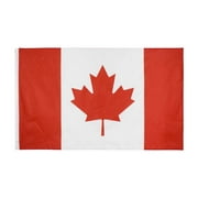 Jinnoda 2pc Canada National Flag Red Maple Leaf Canadian Hanging Banner Flags