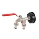 thumbnail image 3 of 2x grifo doble 1000 litros Ibc tanque de agua adaptador de conector grifo reemplazo adaptador de tanque de agua de lluvia Fo, 3 of 5