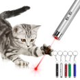 thumbnail image 2 of Mini llavero de 5 piezas y 4mW, puntero láser de luz roja con linterna LED, gatos, perros, Chase, juguete divertido, 2 of 4