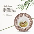 thumbnail image 4 of Spode Woodland Quail 9" Soup Plate - Rustic Fine Earthenware Bowl for Soup, Pasta or Salad with Game Bird Design - Microwave, Oven, Freezer & Dishwasher Safe - Coordinates with Woodland and Delamere, 4 of 7