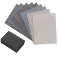 thumbnail image 1 of Micro-Mesh 9 Sanding Sheet Introductory Woodworkers Kit with a 2 inch by 3 inch Foam Sanding Block, 1 of 4