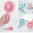 thumbnail image 3 of Ventilador portátil de mano recargable por USB - rosa, 3 of 5