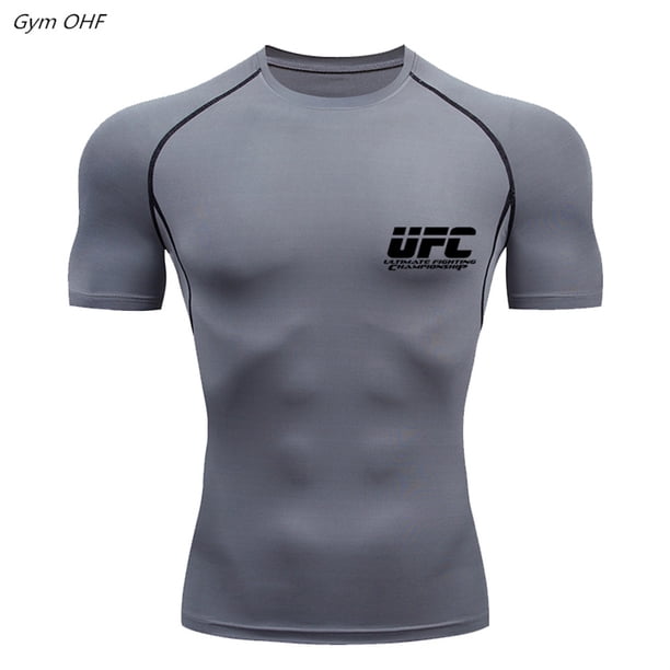 camiseta fitness hombres compresión correr apretado deporte camiseta entrenamiento jogging camisas gimnasio secado rápidopangjing