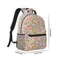 thumbnail image 2 of Xecao Watercolor Wildflowers Travel Backpack: A spacious, stylish computer backpack ideal for men and women, perfect for college, school, or daily travels, 2 of 6
