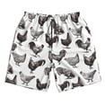 thumbnail image 3 of Uemuo Funny Chicken Pattern Men's Swim Trunks Hawaiian Beach Bathing Suit Swimsuits Beach Quick-Dry Shorts with Pockets-Medium, 3 of 9