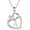 A, variant on Pendant Necklace for Women Goodluck Elephant Love Heart Pendant Necklace Jewelry for Women