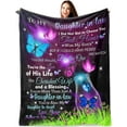 thumbnail image 1 of LHSHID Daughter in Law Gifts Blanket Daughter in Law Gift Ideas Gifts for Future Daughter in Law Birthday Valentine's Anniversary Wedding Day Flannel Throw Blanket 50"x60", 1 of 7