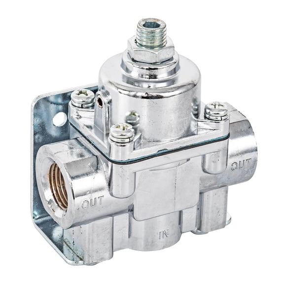 JEGS 15911 2-Port Fuel Pressure Regulator 3.75 in. H x 2 in. W x 2.5 in. D Outle