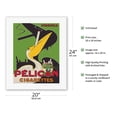 thumbnail image 2 of Pelican Cigarettes - American Virginia Tobacco - Vintage Advertising Poster by Charles Yray c.1925 - Fine Art Rolled Canvas Print 16in x 20in, 2 of 4