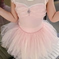 thumbnail image 4 of HWJAD Little Girl's Fly Sleeveless Ballet Dance Dress 3-9Y Kids Bodysuit Tutu Tulle Skirts Birthday Princess Dresses, 4 of 7