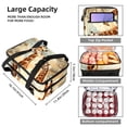 thumbnail image 3 of Deer Double Layered Insulated and Refrigerated Lunch Bag with Two Compartments, Large Capacity, and Hand-Carrying Feature, 7.1x11.4x16.1 Inches - Ideal for Daily Use as Lunch Bags, 3 of 6