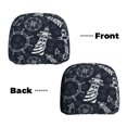 thumbnail image 6 of Kdxio Anchors and Lighthouse Pattern Print 2 Piece Car Head Rest Covers Set Auto Front/Rear Seats Headrest Cover Universal Fit Most Cars,Sedan, SUV, 6 of 9
