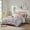 Coral, variant on GTNSHUAI 7-Piece Bed in a Bag Comforter Set with Bed Sheets, Soft Brushed Microfiber Bedding Sets, Twin, Coral