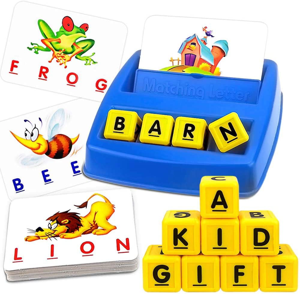 Matching Letter Game Letter Spelling and Reading Game for Preschool Kindergarten 