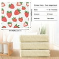 thumbnail image 6 of Yayeee 6 Pack Kitchen Dish Cloths for Washing Dishes Soft Absorbent Microfiber Towels, Strawberry, 6 of 9