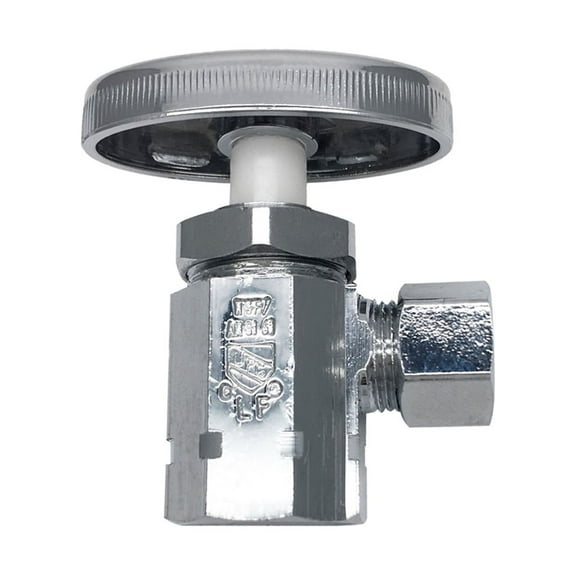 THEWORKS® Multi-Turn Angle Stop Valve, 1/2" FIP Inlet x 1/2" O.D. Compression Outlet