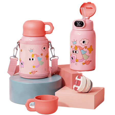 

Smart Thermos Children S Thermos Reusable Heat-Insulated Stainless Steel Thermos Student Convenient Thermos Holiday Gift For Girls Can Be Washed By Dishwasher