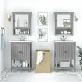 thumbnail image 2 of Bush Salinas Engineered Wood Double Vanity Set with Sinks in Gray, 2 of 7