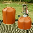 thumbnail image 4 of MUSEYA 1Pc Waterproof Gas Canister Cover Brown PU Protector for Camping, 4 of 6