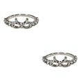 thumbnail image 4 of Jumpingount Anillo de diamantes de imitación Accesorio de moda Cuerpo Adornar Bowknot Anillos Dorado Type1 NO1, 4 of 6
