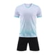 thumbnail image 1 of Odeerbi Niños Niñas Rápido Seco Gradiente Fútbol Uniforme Conjunto Cuello En V Camiseta Shorts Entrenamiento Respirable Conjunto Atlético Para 5-13 Años, 1 of 4