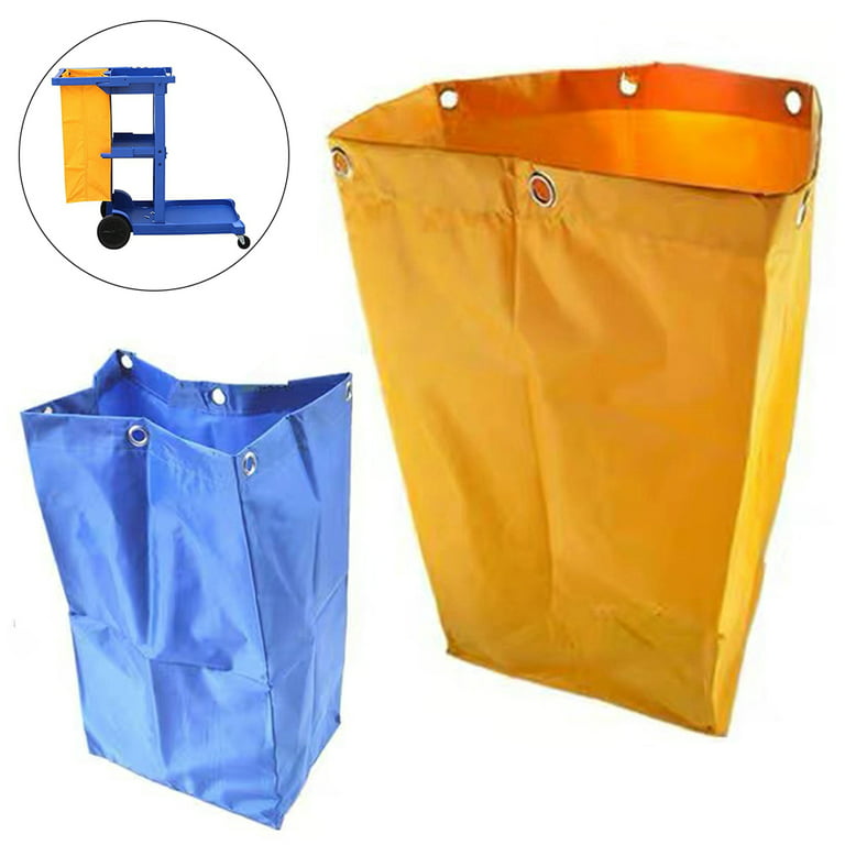 Nuzyz Thicken Replacement Cleaning Cart Bag Hotel Laundry Housekeeping Rubbish Holder, Adult Unisex, Size: Large, Yellow